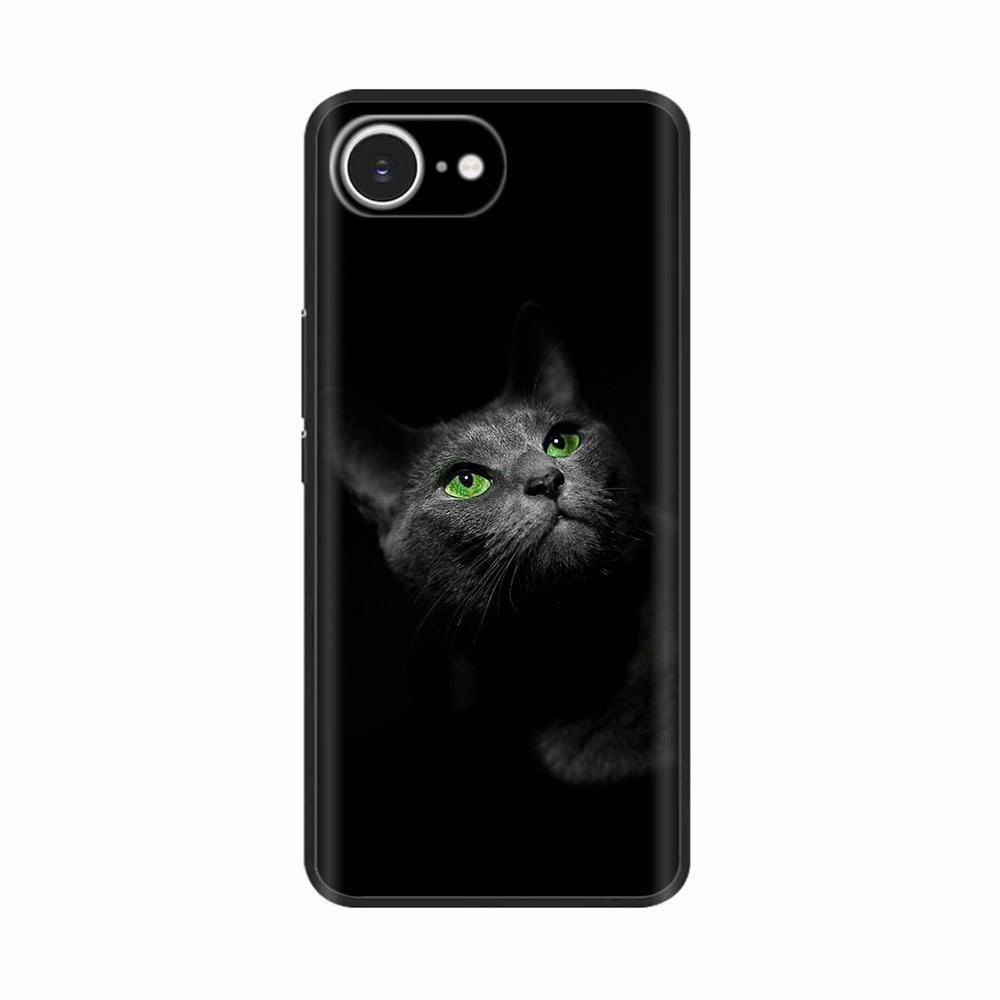For iPhone 16e Case Black Silicone Painted Case For iPhone 16e Cover TPU Anti-drop Phone Protector Cover For iPhone 16 E Cases