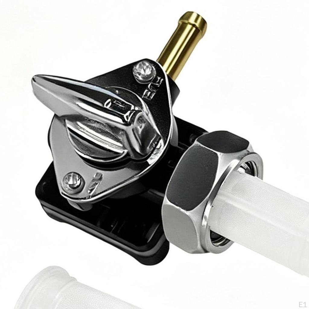 Motorcycle Fuel Valve Petcock with Male Thread Vacuumed Switch Metal High Performance
