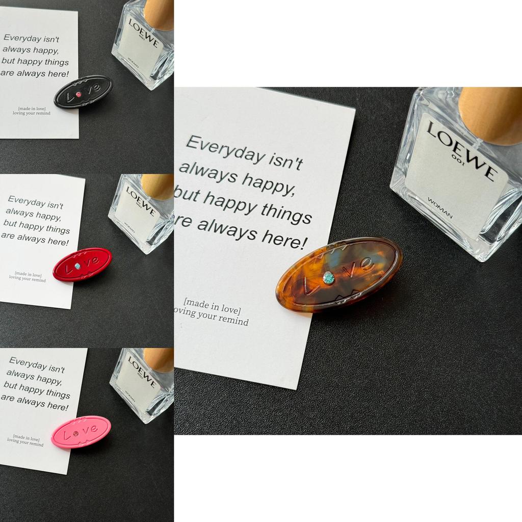 Korean Heart Fashionforward Shaped Hair Clip With Color Variety For Modern Women