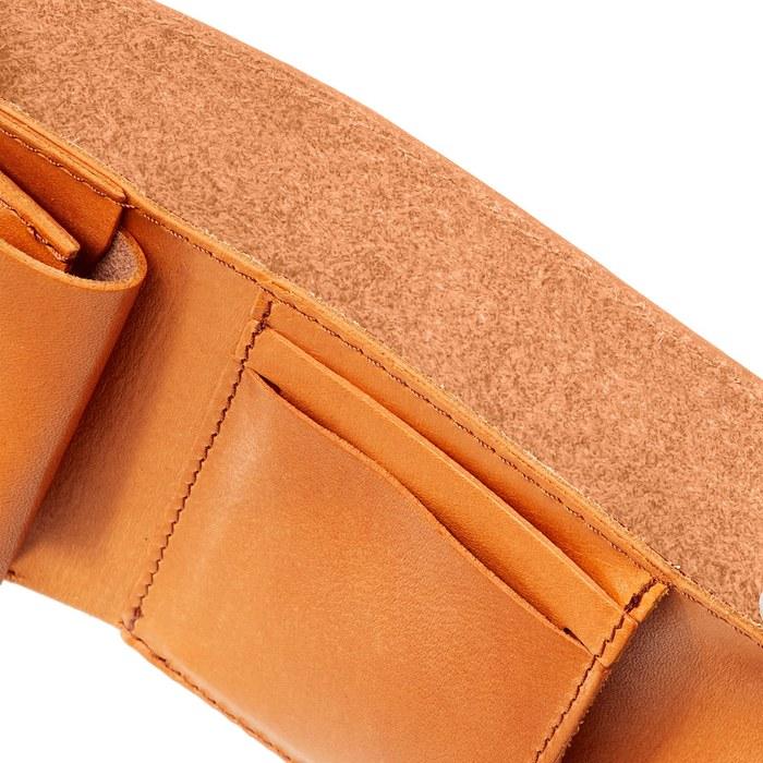 TCY Tochigi Leather Trifold Mini Wallet Brown W:100mm H:80mm