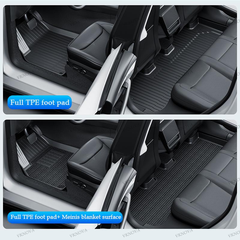 For Tesla New Model Y Juniper Premium/Performance 2026+ TPE Floor Mats Luggage Mat Wear-resistant Foot Pads ModelY Trunk Mats