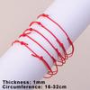 10-50pcs Thin Red String Bracelet for Women Men Adjustable Simple Rope Braided Bracelets for Good Lucky Handmade Couple Jewelry