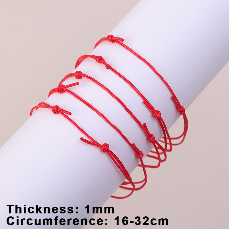 

10-50pcs Thin Red String Bracelet for Women Men Adjustable Simple Rope Braided Bracelets for Good Lucky Handmade Couple Jewelry 10pcs красный