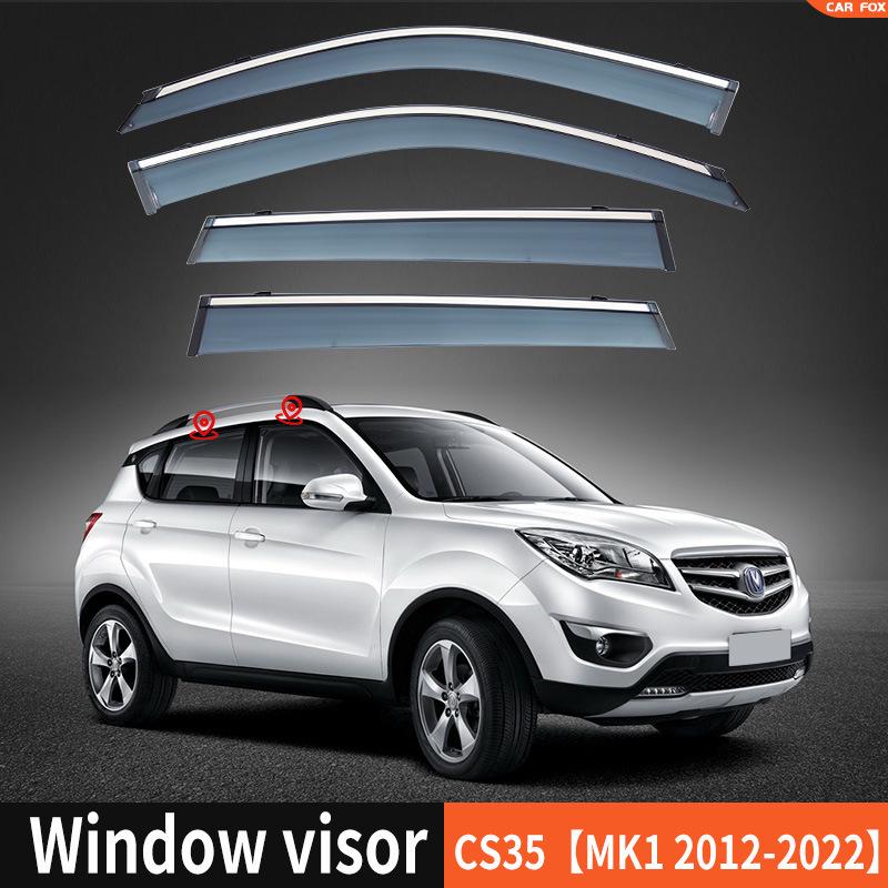 Changan CS35/CS35 PLUS Regenschutz: Seitenfenster-Windabweiser, Rückspiegel-Schutz und Autotür-Sonnenschutz