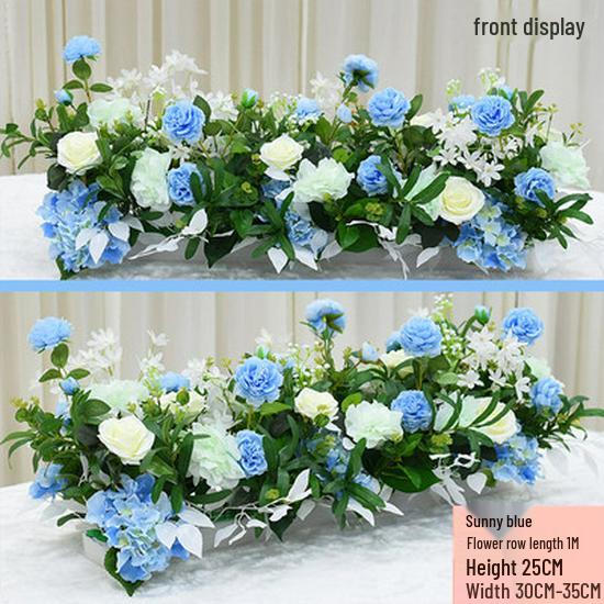 

Wedding Floral Aisle Decor: Flower Strips for Stages & Venues