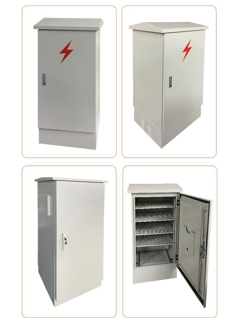 Waterproof Floor-Standing Outdoor Cabinet with Safety Lock, Stainless Steel, Floor-Mounted