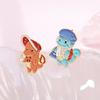 Creative Cartoon Animal Alloy Brooch Pins Unique Metal Accessories For Everyone
