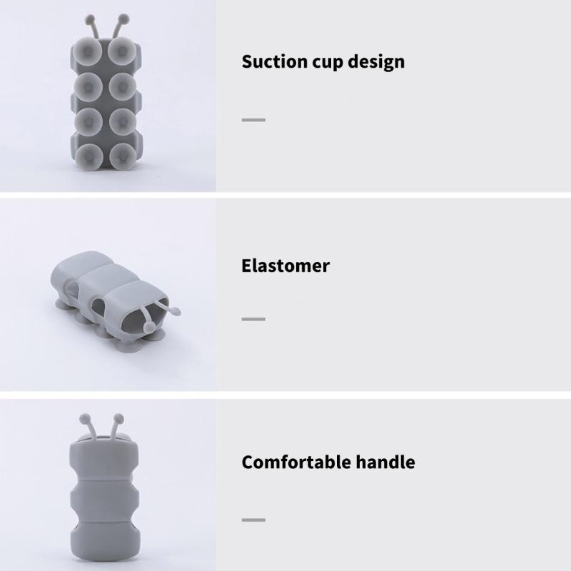 4Pcs Silicone Shower Head Holder Universals Shower Head Suction Cup Holder Wall Mounted Adjustable Shower Holder