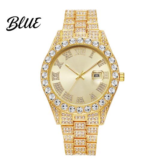 Reliable Timekeeping Men Watch Fashion Bracelet Quartz Analog with Day