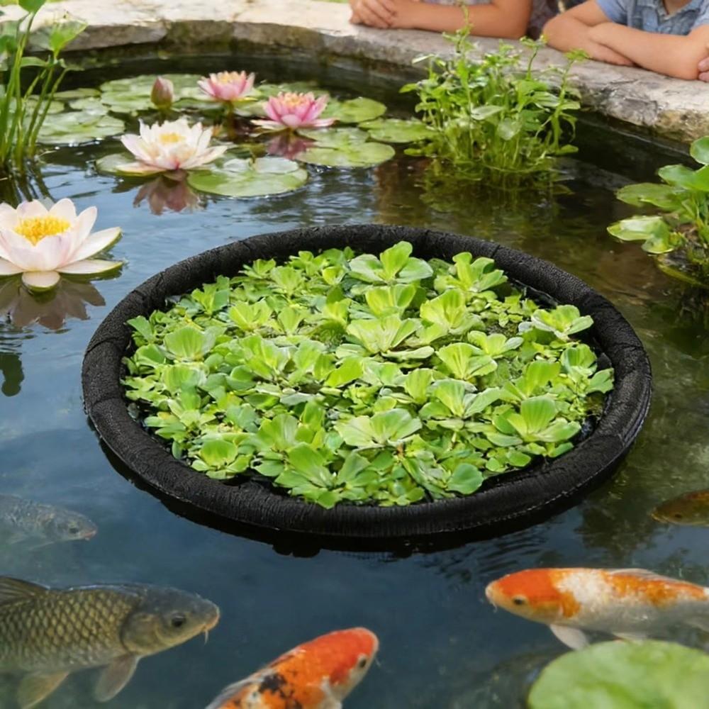 Round Floating Plant Protector Reusable Floating Plant Guard Pond Plant Protector Pool Planting