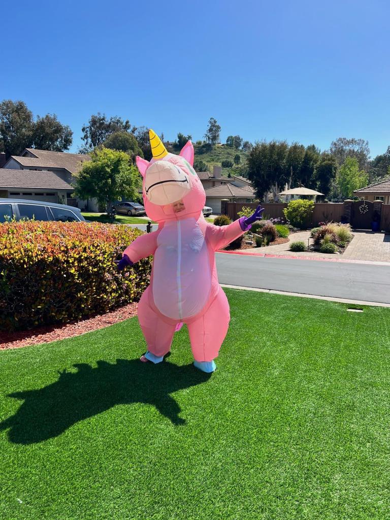 Unicorn Rainbow Inflatable Costume for Christmas & Halloween Parties