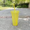 10PC 24OZ Glitter Straw Cups Large Capacity PP Single Layer Plastic Cups 710ml Glitter Cups Drink Party Cups Takeaway Drinks