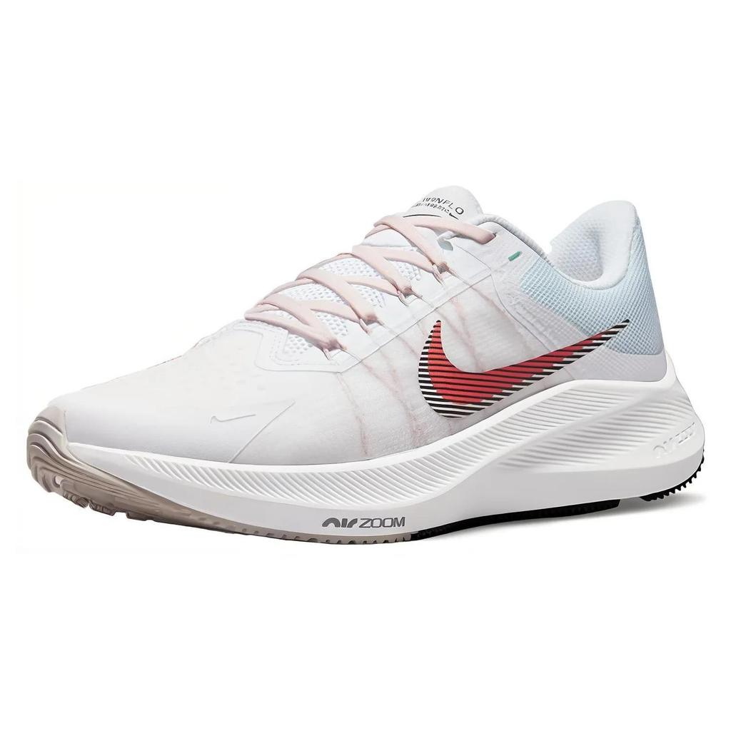 Nike Womens Zoom Winflo 8 'White Flash Crimson' (women's sizes) White / Black / Flash Crimson Running Shoes CW3421 101