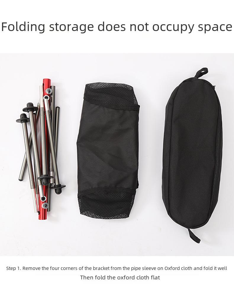 Portable 7075 Aluminum Folding Chair with Lazy Backrest for Outdoor and Home Use
