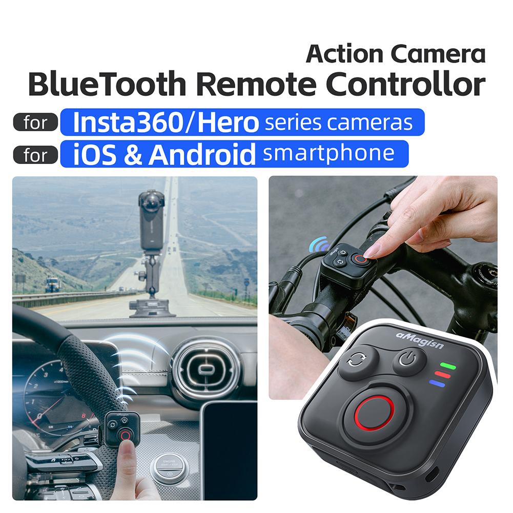Für eineMagisn Bluetooth-Fernbedienung Für lnsta360 Ace Pro/GoPro/Mobiltelefon Mini Smart Auslöser-Controller Kameras Zubehör