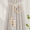 Simple Fringe Beaded Curtain Tieback No Punching Adjustable Curtains Holder Curtain Rope Home Curtain Accessories
