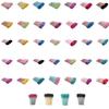Pack of 50 Eyelash Brush Multicolored Makeup Tools Applicator Eyebrow Tweezer Eyelashes Clip Brow Brushes
