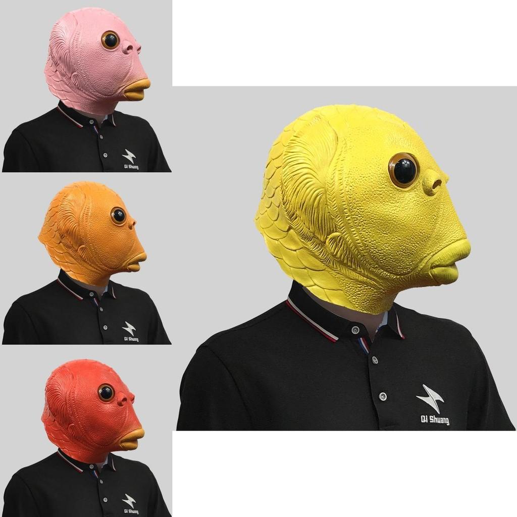 Amusing Colorful And Fish Head Mask For Kids Birthdays And Holiday Parties