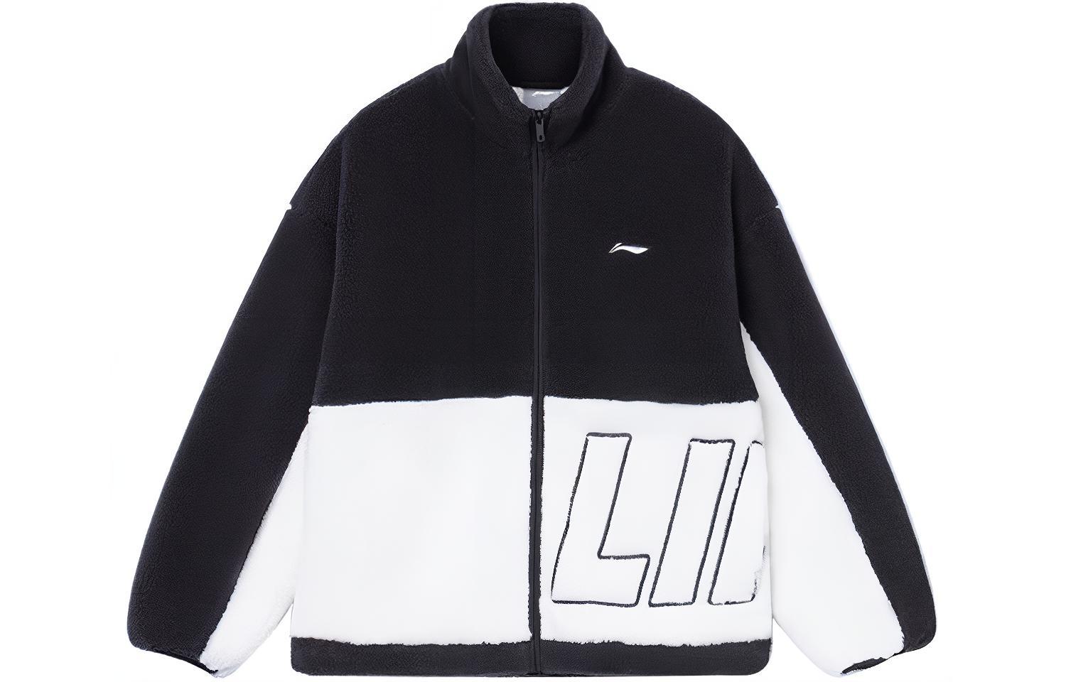 Li Ning Sports Fashion Collection Velvet feel Coat Unisex Black AFDR910-1 M