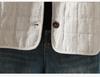 2025 Winter Quilted Retro Horn Button Cotton Linen Jacket