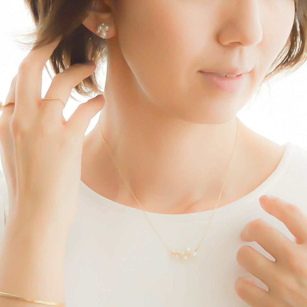 [NAOTJEWELRY] [Naot Jewelry] Women's Pearl Necklace [Gift Box Included] White Gold Wire Pearl Necklace