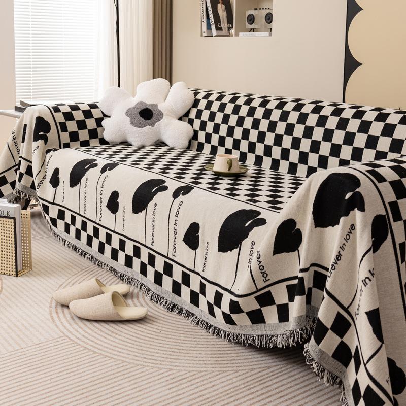 Simple Style Sofa Cover Cloth Dust Towel Sofa Blanket No Fading No Pilling Sofa Cover