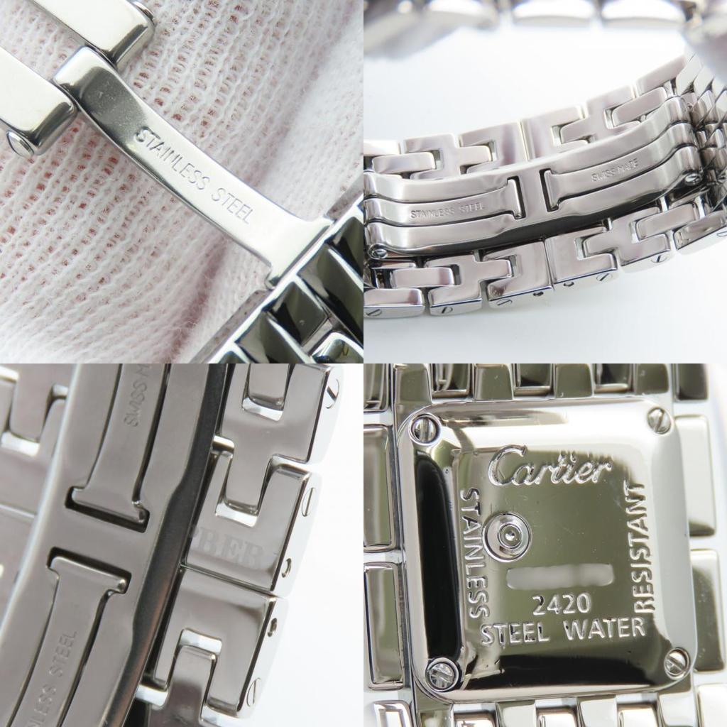 Used CARTIER Watches Ryuban 2420 Stainless Steel Silver Shell dial