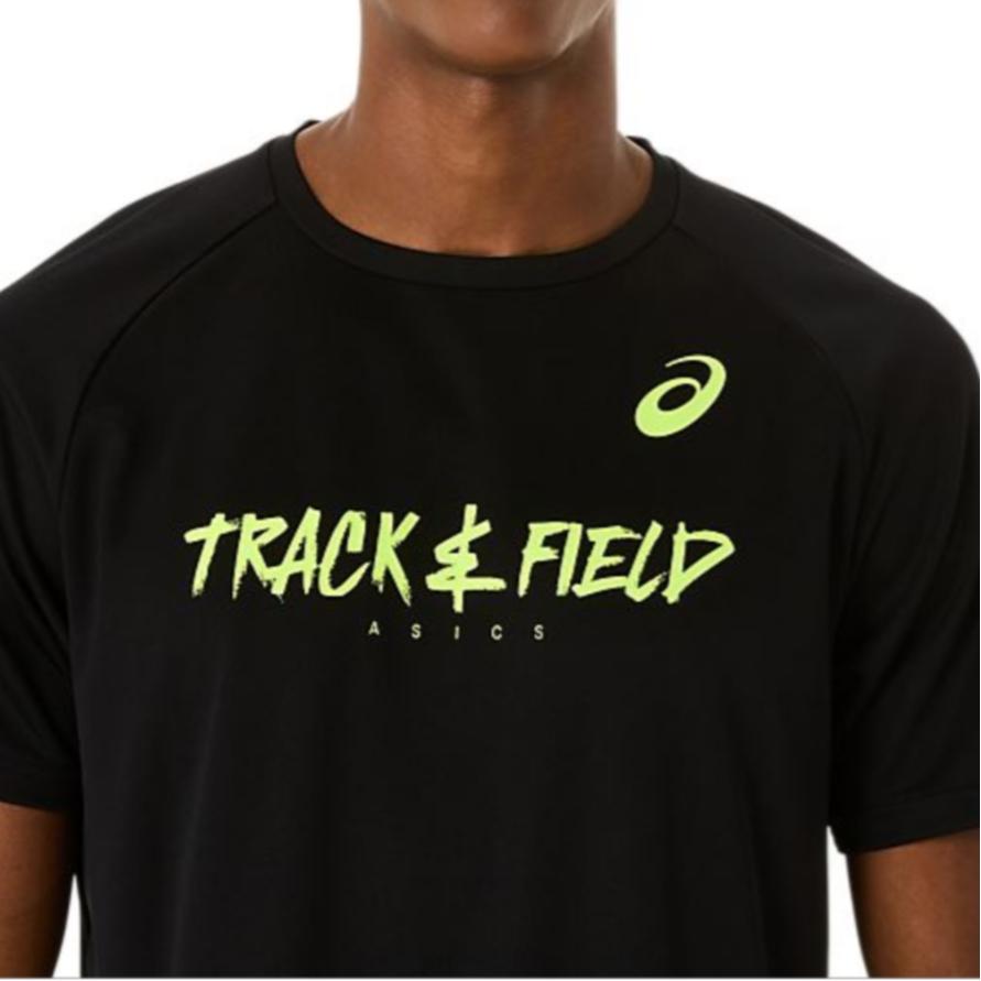 Asics Letter Round Neck Short Sleeve T-Shirt Men Tops Black 2091A750-001