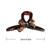 Elegant Acrylic Hair Claw Amber Hair Accessories Shark Hair Clip Enamel Painting Headwear Office