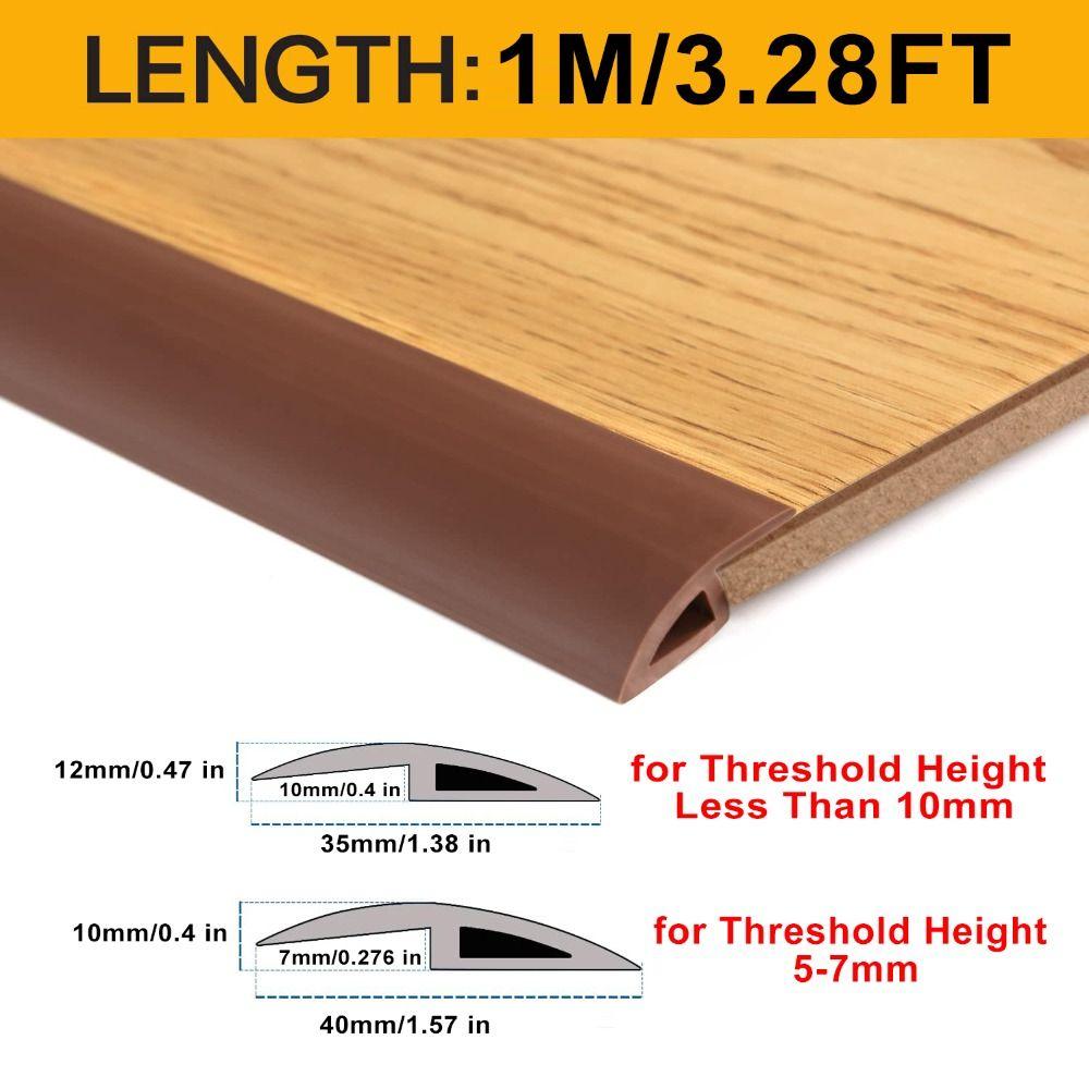 Carpet to Tile Floor Transition Strip Wear-resistant Self Adhesive Edging Trim Strip Household Cuttable Divider Strip Doorway