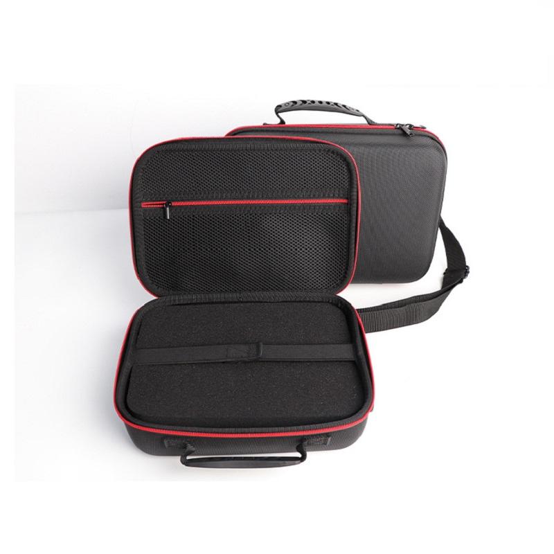 Anti-shock Compact Travel Bag with Shoulder Strap Handle and Pocket Protective Storage Nylon Case for Insta 360 X4 Accessories