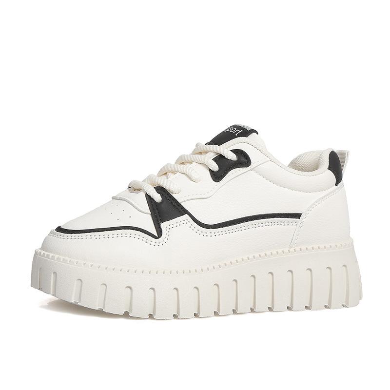 

Белые туфли на толстой подошве. Студенческая женская обувь. Повседневная обувь для сноубординга. Универсальные модные туфли. 40 чёрный