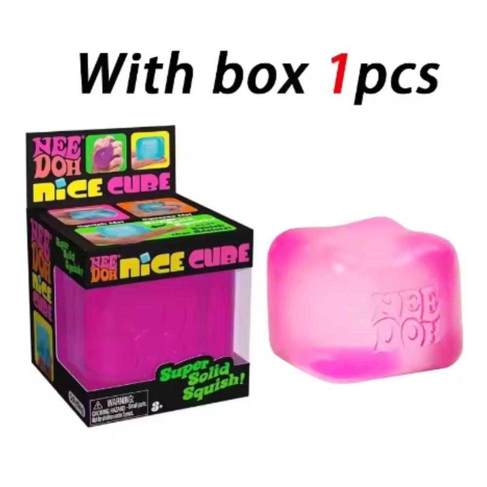 Schylling Needoh Nice Cube Sensory Fidget Cube Stress Relief Squishy Cube Anti-Anxiety Squeeze Object For Focus Population