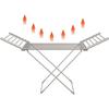 Heated Clothes Rack, Electric Clothes Dryer with 8 Heated Bars, Foldable Indoor Clothes Rack, Heated Dryer P[399]