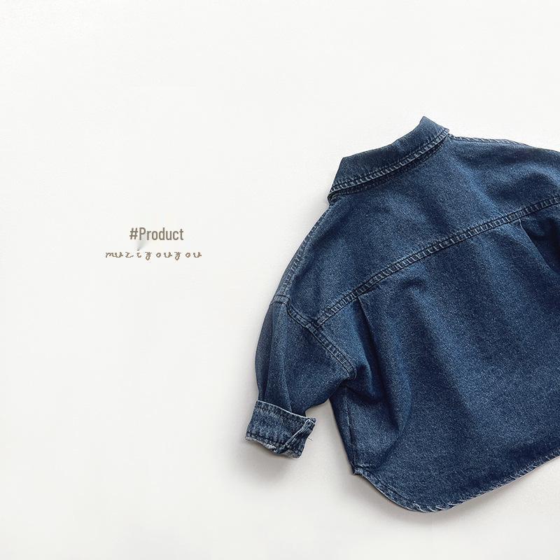 2025 Spring Collection: Boys' Denim Shirts, Girls' Casual Tops, and Stylish Coats for Kids