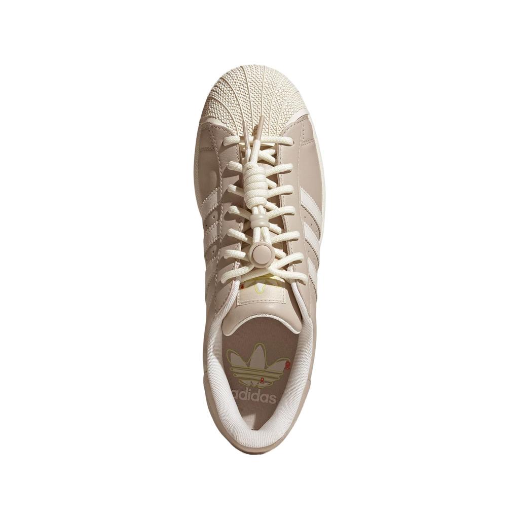 adidas Originály Superstar 2 Gumová Kůže Pohodlná Tenká Podrážka Lehké Nízké Skate Boty Unisex Tenisky Hnědá Bílá JR1330