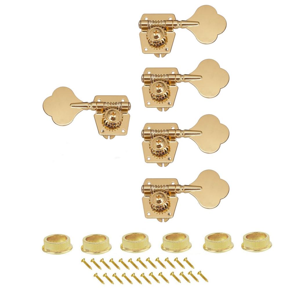 2L3R3L2R3L3R1L4R4L1R Open Gear Bass 5-String Tuners Tuning Pegs Keys Machine Heads For Bass Guitar Chrome Gold Black