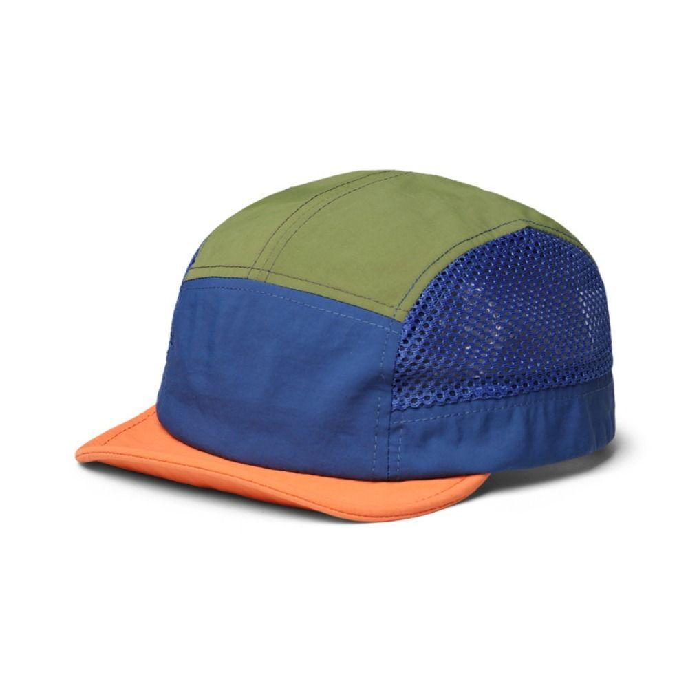 Quick Drying Mesh Baseball Cap Adjustable UV Protection Sun Visor Cap Breathable Versatile Retro Color Splicing Hat Sports Cap
