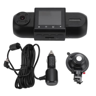 1.5 Inch Dual Lens Dashcam 1080P HD Driving Recorder Camera Loop Recording Night Vision Car