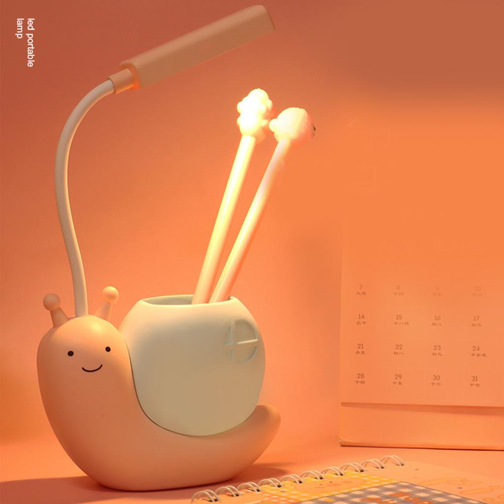 Cartoon LED Desk Lamp Gentle Brightness Rechargeable Eye Caring Study Lamp Night Light for Kids Bedroom