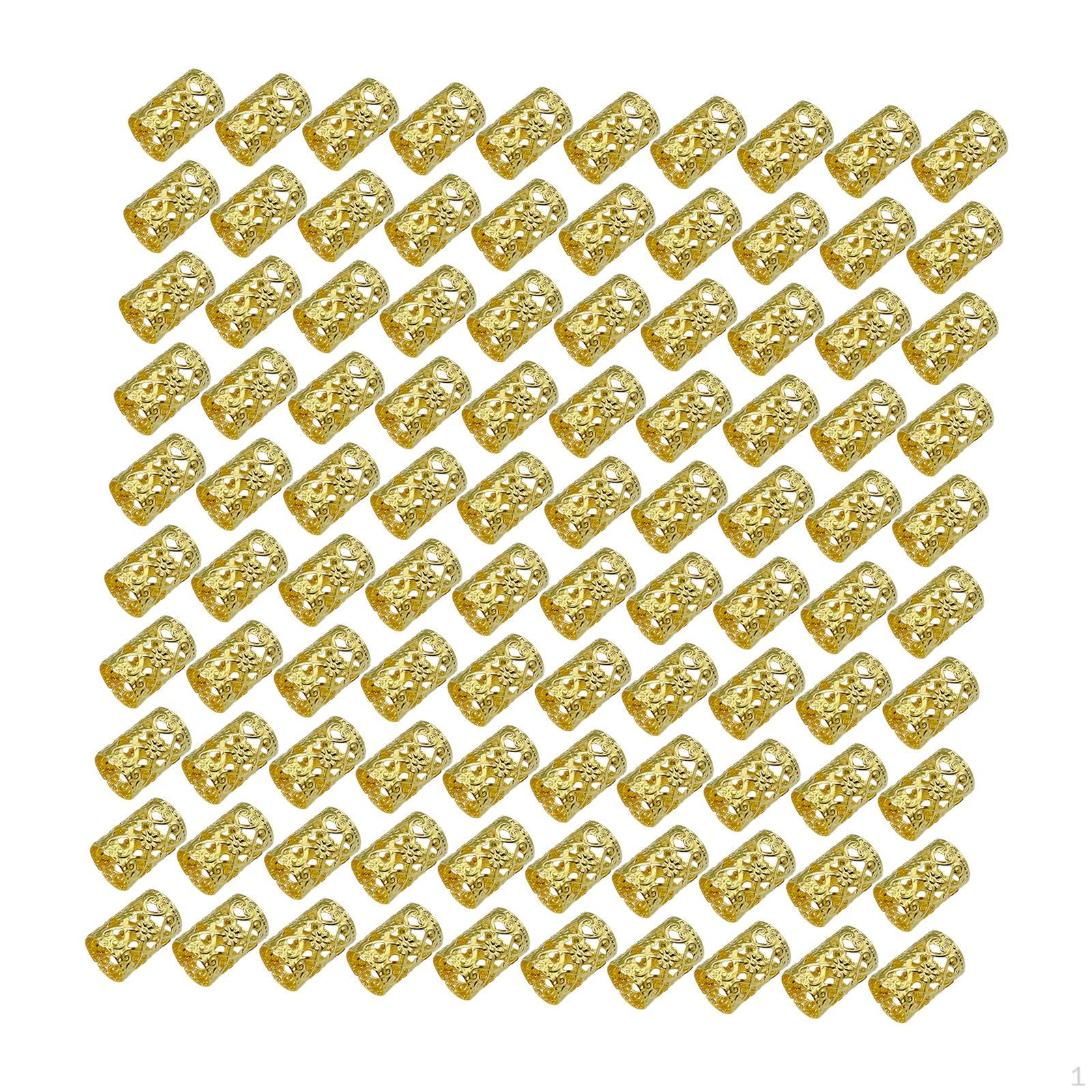 

100 шт., кольца из бисера, украшения для волос, аксессуары для плетения для карнавалов, подарки на выпускной