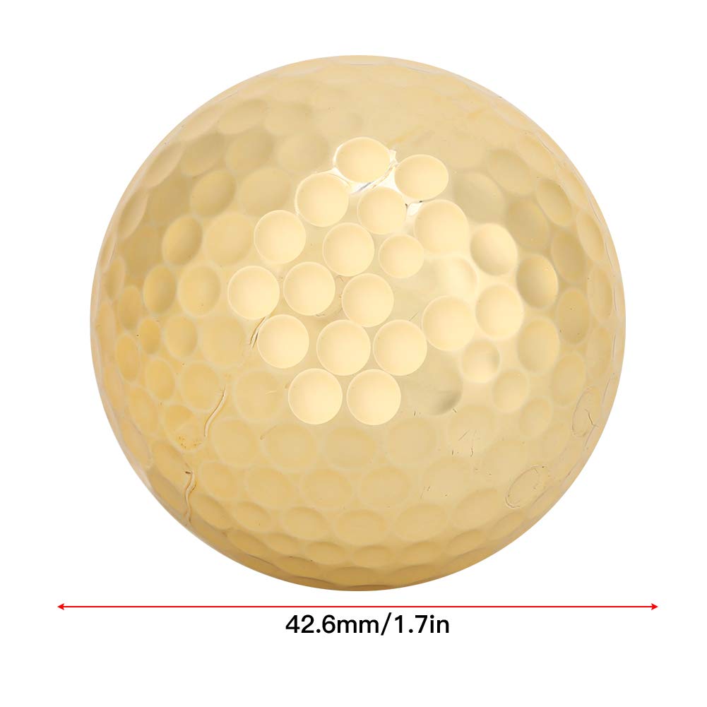 Sparkly Golf High Practice Pack of 4 Electroplated, Gold-Plated Balls, Visibility, Balls,