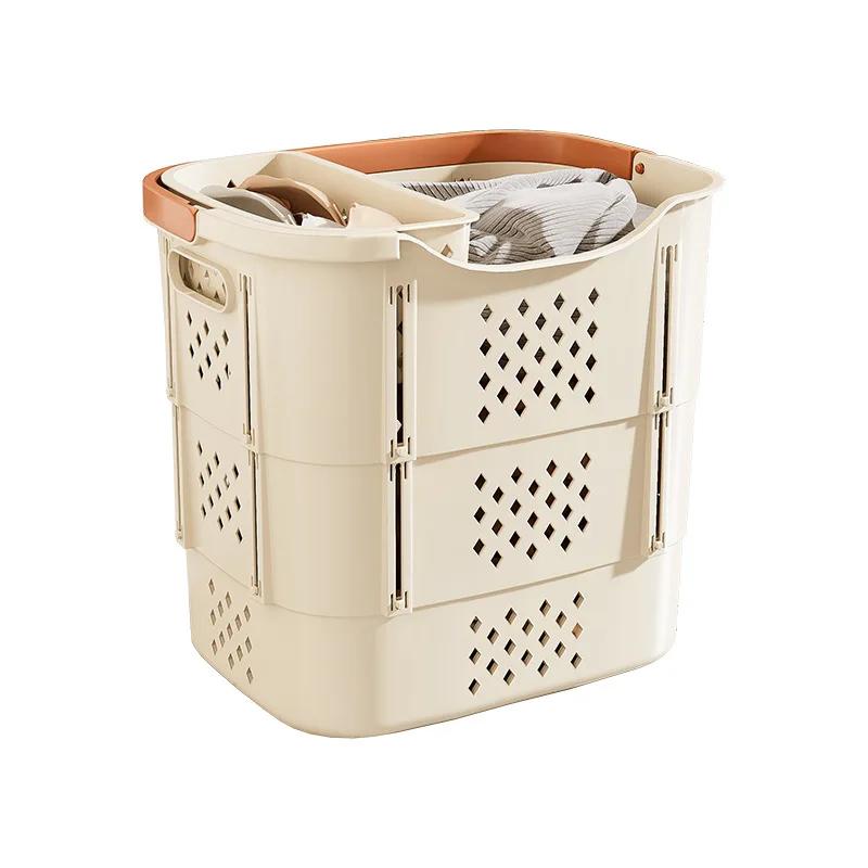 Large Folding Laundry Basket with Handle Hamper Storage Dirty Clothes Telescopic Dirty Laundry Basket Bathroom Accessories