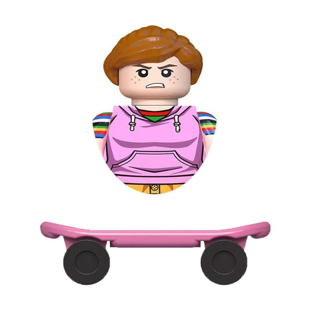 4Pcs/Set Dustin Eleven Mike Will Hopper Joyce Brenner Demogorgon Vecna Model Buliding Blocks Bricks Construction Toys For Kids