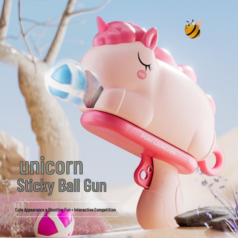 

Unicorn Sticky Ball Gun Target Game: Parent-Child Indoor Shooting & Educational Toy
