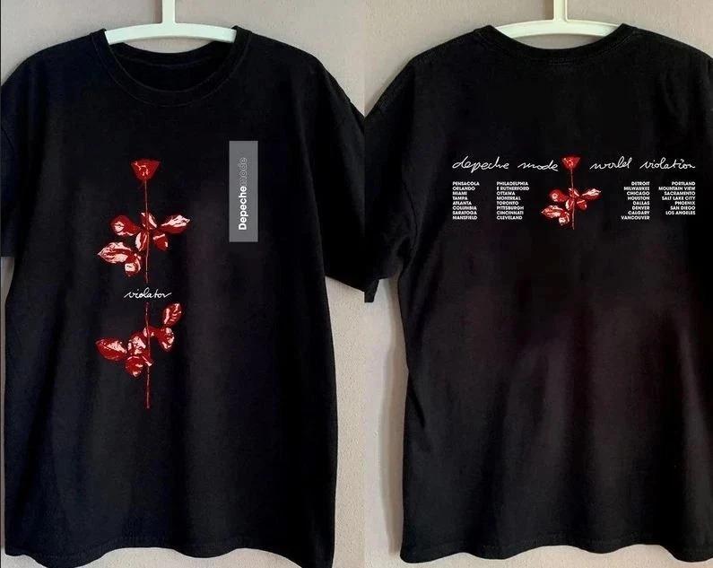 

1990 DEPECHE MODE World Violator Концертна Футболка Унісекс Повномірна Футболка S-4XL Висококласна Розкіш для Чоловіків і Жінок Топ Y2k L