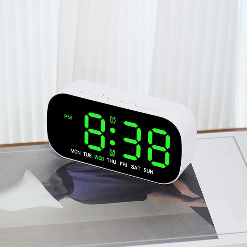 Digital Alarm Clock 12/24H LED Digital Table Clock Multipurpose Portable Alarm Clock Electronic Table Clock For Home Dormitory