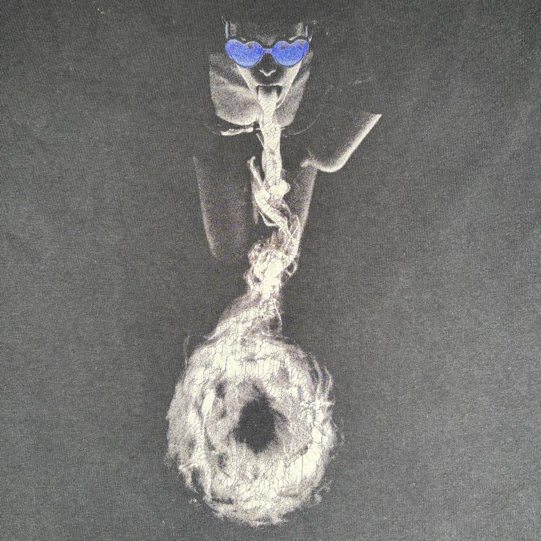 

[Б/У] Зрителям рекомендуется осторожность: Футболка с принтом рвоты, рвота, человек, соответствие, мозаика, шокирующий дизайн