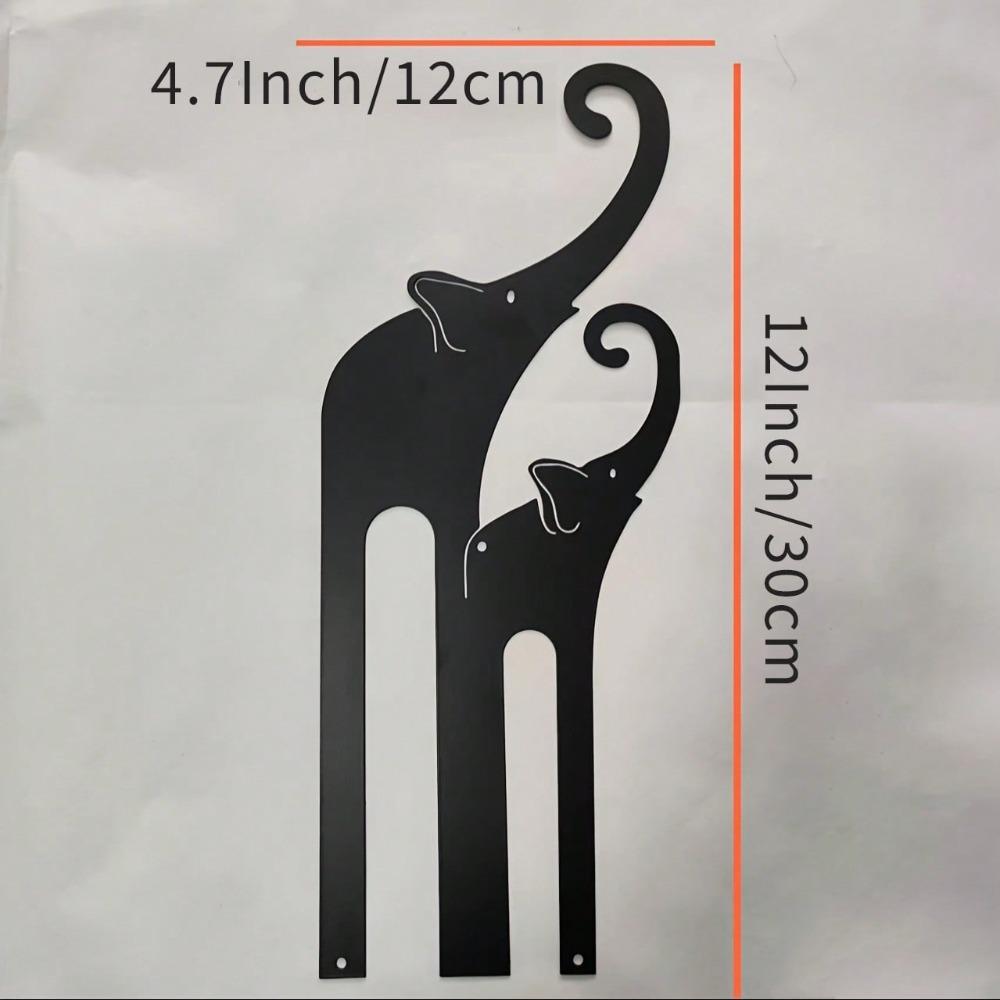 Iron Elephant Metal Wall Art Home Decor Indoor Outdoor Wall Sculpture разноцветный