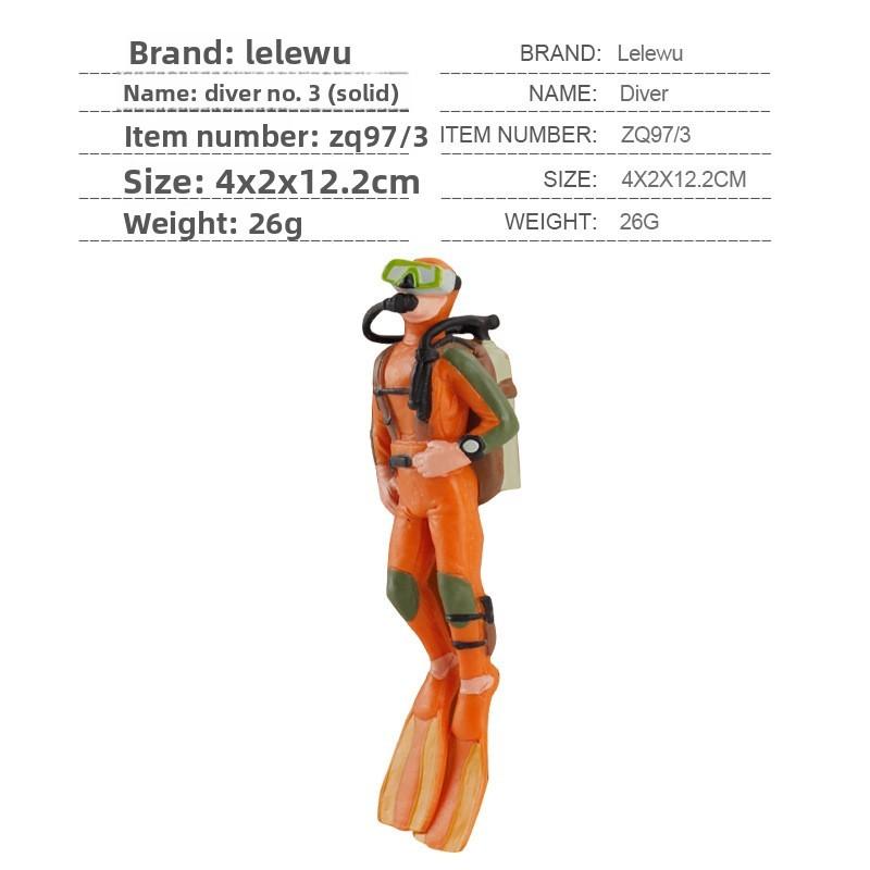Simulated Diver Veterinarian Farmer Worker Postal Worker Toy Model Ornament For Collectors And Play
